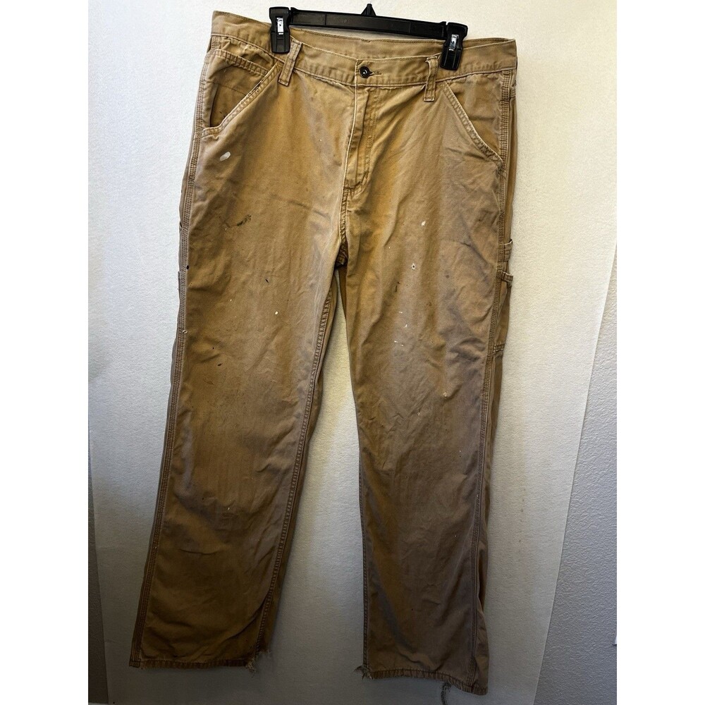 Faded Glory Carpenter Pants, Distressed Thrasher Style Paint Splatter Utility